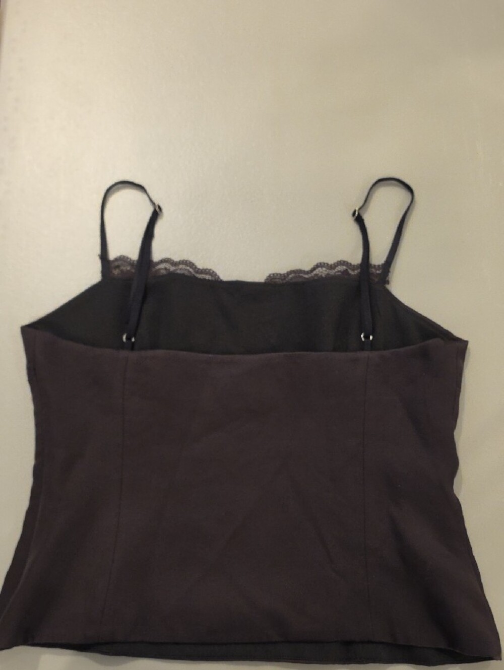 Zara women’s Black Lace-Trim adjustable Strap Cami size XL great condition - Picture 9 of 9